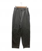 BEAUTY&YOUTHビューティーアンドユース）の古着「フェイクレザーストレートパンツ」｜グレー