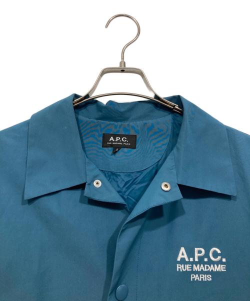 A.P.C.（アーペーセー）A.P.C. (アーペーセー) コーチジャケット ブルー サイズ:Sの古着・服飾アイテム