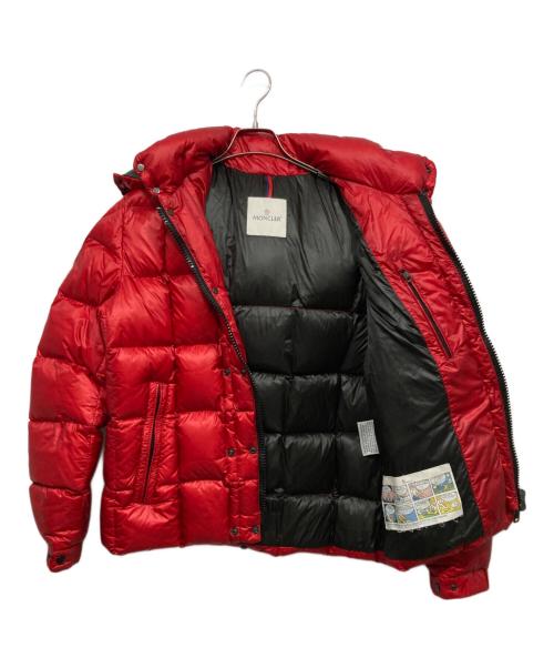 MONCLER（モンクレール）MONCLER (モンクレール) KORUM ダウンジャケット レッド サイズ:3の古着・服飾アイテム