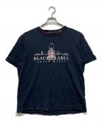BLACK LABEL CRESTBRIDGEブラックレーベル クレストブリッジ）の古着「ロゴプリントTシャツ」｜ネイビー