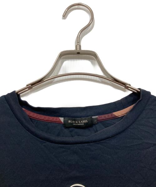 BLACK LABEL CRESTBRIDGE（ブラックレーベル クレストブリッジ）BLACK LABEL CRESTBRIDGE (ブラックレーベル クレストブリッジ) ロゴプリントTシャツ ネイビー サイズ:Lの古着・服飾アイテム