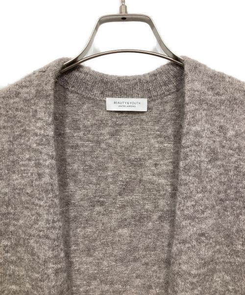 BEAUTY&YOUTH（ビューティーアンドユース）BEAUTY&YOUTH (ビューティーアンドユース) モヘヤブレンドロングニットガウン グレー サイズ:Freeの古着・服飾アイテム