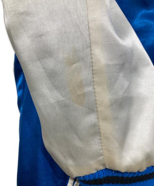 JACKROSE（ジャックローズ）JACKROSE (ジャックローズ) ローズ刺繍リバーシブルスカジャン＆MA-1 ブルー サイズ:3の古着・服飾アイテム