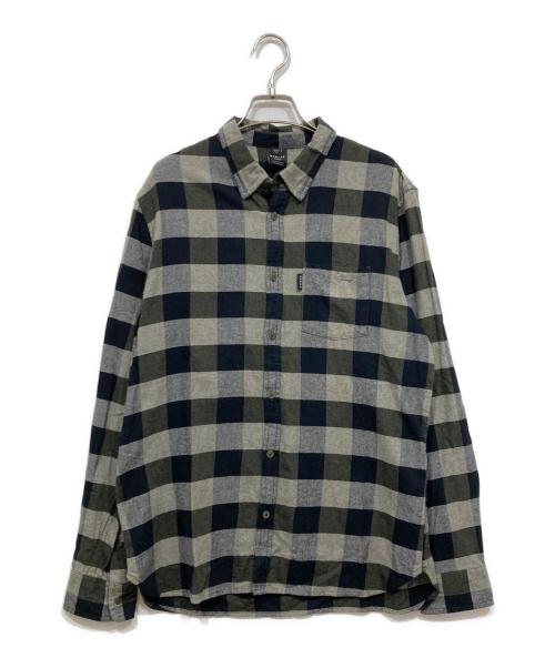 OAKLEY（オークリー）OAKLEY (オークリー) チェックシャツ グレー×グリーン サイズ:Lの古着・服飾アイテム