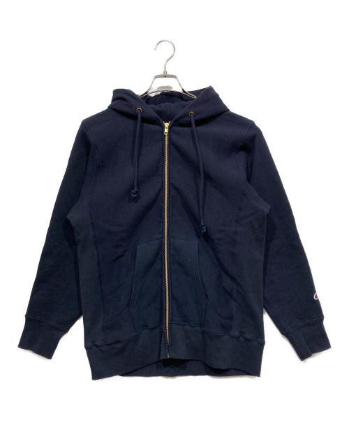 Champion（チャンピオン）Champion (チャンピオン) リバースウィーブ ジップフーデッド ネイビー サイズ:Lの古着・服飾アイテム