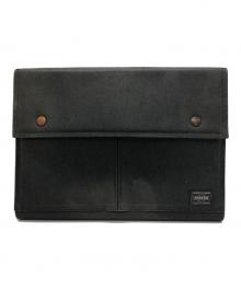 PORTER（ポーター）の古着「クラッチバッグ / ドキュメントケース」｜グレー