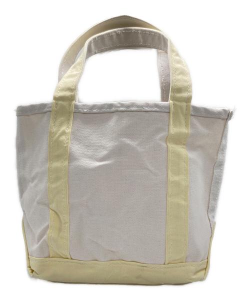 L.L.Bean（エルエルビーン）L.L.Bean (エルエルビーン) ミニトートバッグ ホワイト×イエローの古着・服飾アイテム