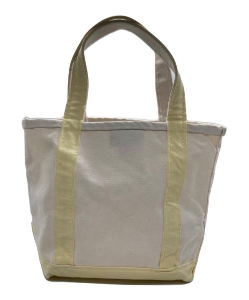 L.L.Bean（エルエルビーン）L.L.Bean (エルエルビーン) ミニトートバッグ ホワイト×イエローの古着・服飾アイテム