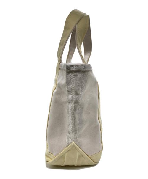 L.L.Bean（エルエルビーン）L.L.Bean (エルエルビーン) ミニトートバッグ ホワイト×イエローの古着・服飾アイテム