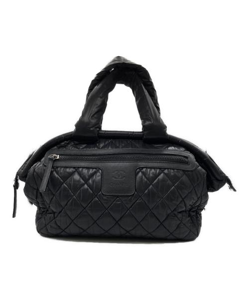 CHANEL（シャネル）CHANEL (シャネル) コココクーンボストン ナイロンバッグ ブラックの古着・服飾アイテム