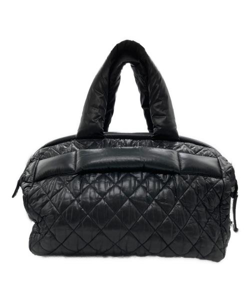 CHANEL（シャネル）CHANEL (シャネル) コココクーンボストン ナイロンバッグ ブラックの古着・服飾アイテム