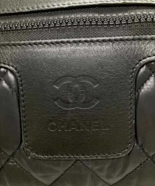 CHANEL（シャネル）CHANEL (シャネル) コココクーンボストン ナイロンバッグ ブラックの古着・服飾アイテム