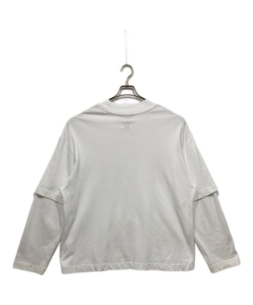 jieda（ジエダ）Jieda (ジエダ) FRUIT OF THE LOOM (フルーツオブザルーム) ロングスリーブカットソー ホワイト サイズ:Sの古着・服飾アイテム