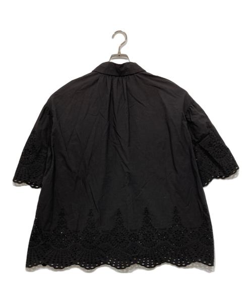 SLOBE IENA（スローブ イエナ）SLOBE IENA (スローブ イエナ) カットワーク5S襟付きブラウス ブラック サイズ:-の古着・服飾アイテム