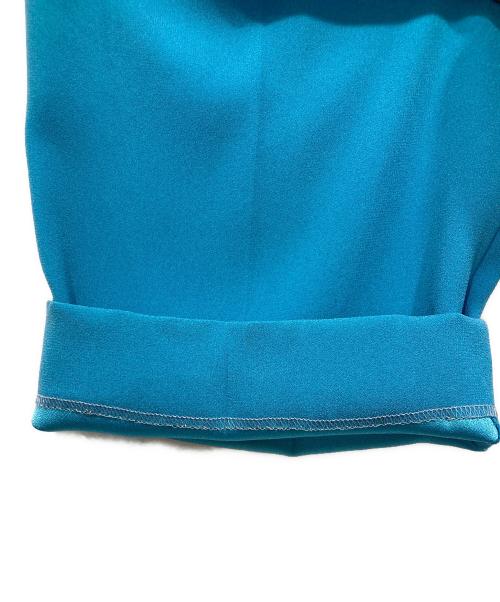 6(ROKU) BEAUTY&YOUTH（ロク ビューティーアンドユース）6(ROKU) BEAUTY&YOUTH (ロク ビューティーアンドユース) GEORGETTE TUCK PANTS ブルー サイズ:Sの古着・服飾アイテム