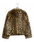 UNITED ARROWS Style for Living (ユナイテッドアローズ スタイルフォーリビング) ノーカラーレオパードジャケット ベージュ×ブラック サイズ:5L：4000円