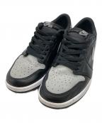 NIKEナイキ）の古着「ローカットスニーカー / Air Jordan 1 Retro Low」｜ブラック×グレー / 