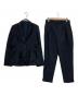 RUIRUE BOUTIQUE（ルイルエブティック）の古着「ウエストタックジャケットセットアップスーツ　パンツ」｜ネイビー