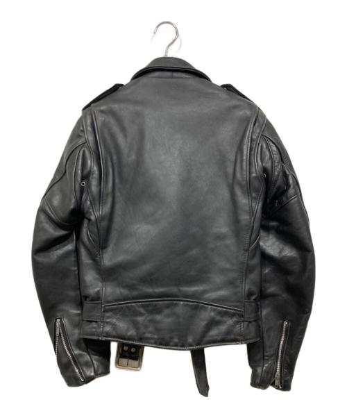 Schott（ショット）Schott (ショット) レザーダブルライダースジャケット ブラック サイズ:34の古着・服飾アイテム