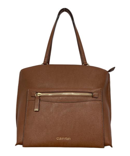 Calvin Klein（カルバンクライン）Calvin Klein (カルバンクライン) トートバッグ ブラウンの古着・服飾アイテム