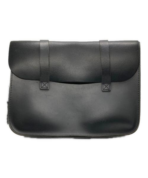 OXFORD（オックスフォード）OXFORD (オックスフォード) レザーミュージックケース ハンドバッグ / Traditional Leather ブラックの古着・服飾アイテム