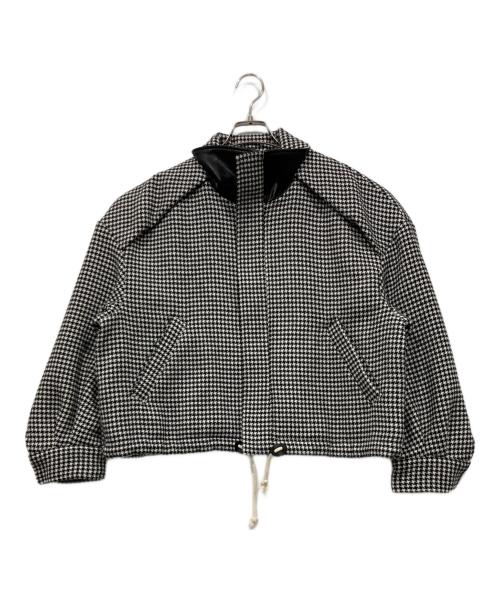 moussy（マウジー）moussy (マウジー) HOUNDSTOOTH ジャケット ブラック×ホワイト サイズ:FREEの古着・服飾アイテム