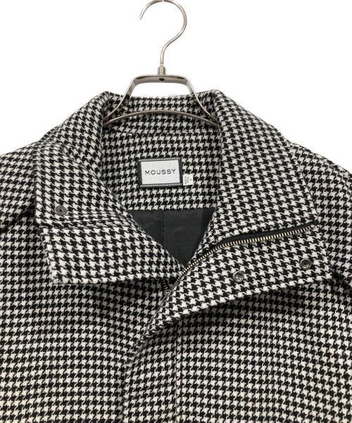 moussy（マウジー）moussy (マウジー) HOUNDSTOOTH ジャケット ブラック×ホワイト サイズ:FREEの古着・服飾アイテム