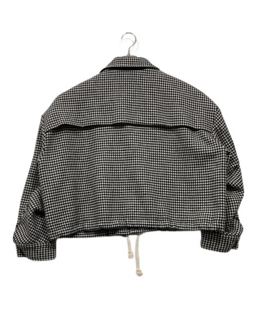 moussy（マウジー）moussy (マウジー) HOUNDSTOOTH ジャケット ブラック×ホワイト サイズ:FREEの古着・服飾アイテム
