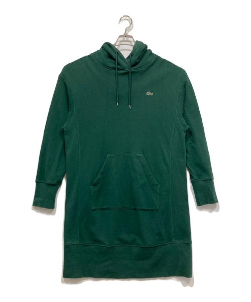 LACOSTE（ラコステ）LACOSTE (ラコステ) パーカーワンピース グリーン サイズ:38の古着・服飾アイテム