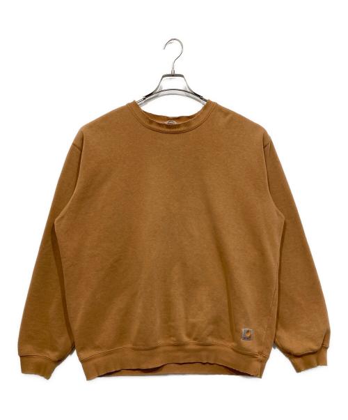 CarHartt（カーハート）CarHartt (カーハート) ロゴ刺繍 スウェット ベージュ サイズ:Lの古着・服飾アイテム