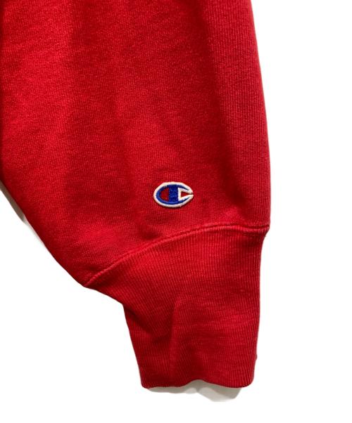 Champion REVERSE WEAVE（チャンピオン リバース ウィーブ）Champion REVERSE WEAVE (チャンピオン リバース ウィーブ) ロゴプリントリバースウィーブスウェット レッド サイズ:Lの古着・服飾アイテム