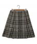 BURBERRY LONDON (バーバリーロンドン) ノバチェックプリーツラップスカート グレー サイズ:40：4000円