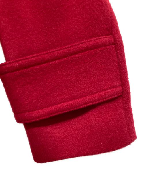 ck Calvin Klein（シーケーカルバンクライン）ck Calvin Klein (シーケーカルバンクライン) ロングダッフルコート レッド サイズ:38の古着・服飾アイテム