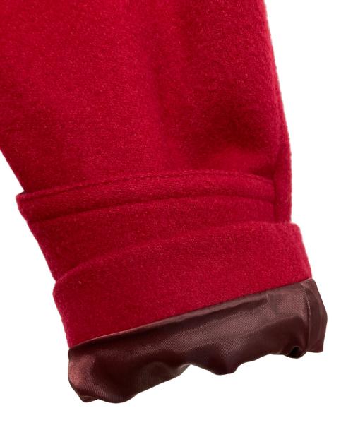 ck Calvin Klein（シーケーカルバンクライン）ck Calvin Klein (シーケーカルバンクライン) ロングダッフルコート レッド サイズ:38の古着・服飾アイテム