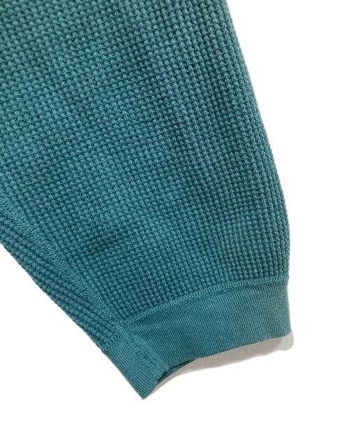 KAPITAL（キャピタル）KAPITAL (キャピタル) ECOワッフル BIGクルースウェット グリーン サイズ:3の古着・服飾アイテム