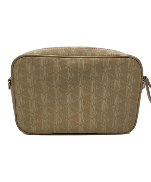 LACOSTE（ラコステ）LACOSTE (ラコステ) モノグラムジップショルダーバッグ ベージュの古着・服飾アイテム