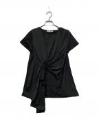 UN3D.アンスリード）の古着「アシンメトリー カットソー」｜ブラック
