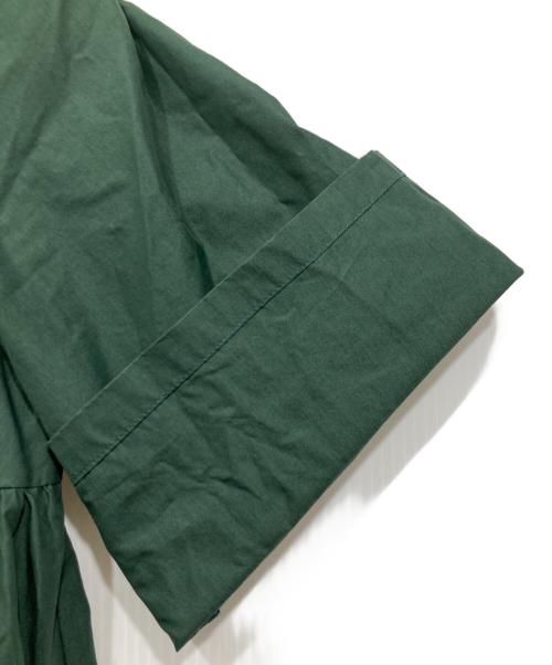 UN3D.（アンスリード）UN3D. (アンスリード) ティアード半袖ワンピース グリーン サイズ:38の古着・服飾アイテム