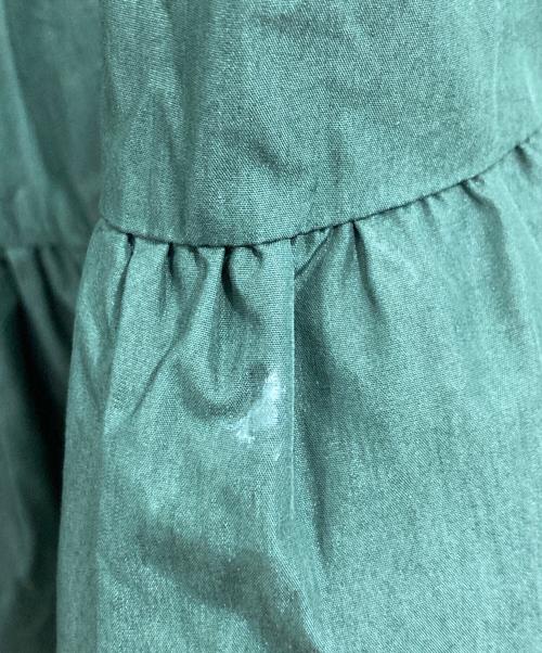 UN3D.（アンスリード）UN3D. (アンスリード) ティアード半袖ワンピース グリーン サイズ:38の古着・服飾アイテム