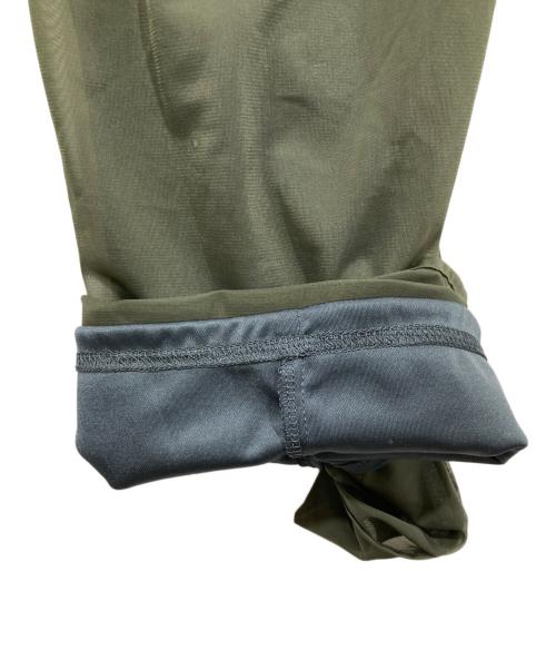 UN3D.（アンスリード）UN3D. (アンスリード) SEE-THROUGH EASY PT　シアー　レイヤード　イージー カーキ サイズ:38の古着・服飾アイテム