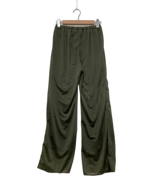 UN3D.（アンスリード）UN3D. (アンスリード) SEE-THROUGH EASY PT　シアー　レイヤード　イージー カーキ サイズ:38の古着・服飾アイテム