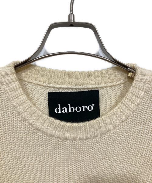 daboro（ダボロ）daboro (ダボロ) クルーネックニット アイボリー サイズ:5の古着・服飾アイテム