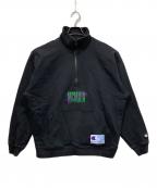 Championチャンピオン）の古着「ハーフジップスウェット」｜ブラック