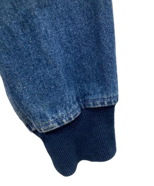 stussy（ステューシー）stussy (ステューシー) バックロゴデニムジップフーデッドジャケット ブルー サイズ:Mの古着・服飾アイテム