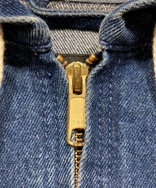 stussy（ステューシー）stussy (ステューシー) バックロゴデニムジップフーデッドジャケット ブルー サイズ:Mの古着・服飾アイテム