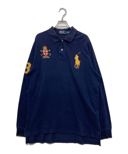 POLO RALPH LAUREN（ポロ・ラルフローレン）POLO RALPH LAUREN (ポロ・ラルフローレン) ビッグポニーポロシャツ ネイビー サイズ:Lの古着・服飾アイテム
