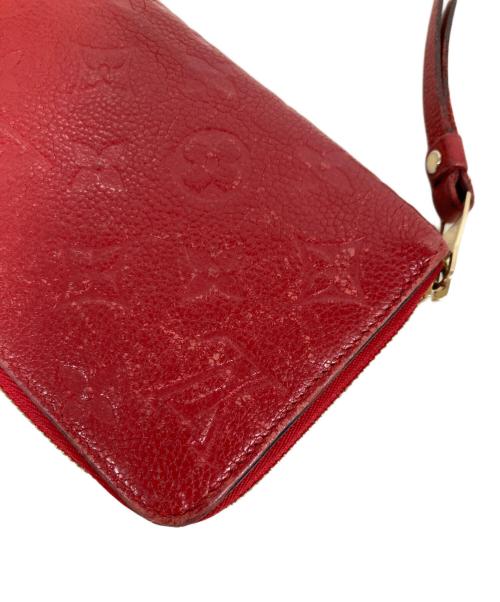 LOUIS VUITTON（ルイ ヴィトン）LOUIS VUITTON (ルイ ヴィトン) 長財布　ジッピーウォレット モノグラム アンプラント レッドの古着・服飾アイテム
