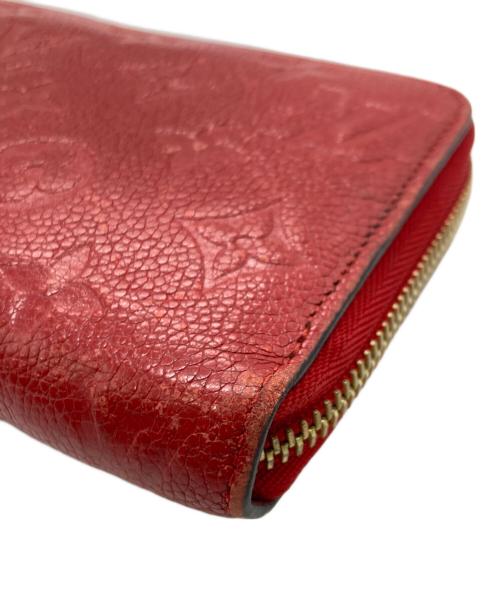 LOUIS VUITTON（ルイ ヴィトン）LOUIS VUITTON (ルイ ヴィトン) 長財布　ジッピーウォレット モノグラム アンプラント レッドの古着・服飾アイテム