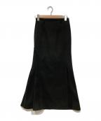 AND MARYアンドマリー）の古着「スリットデザインスカート」｜ブラック