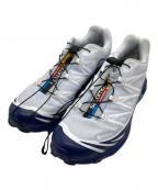 SALOMONサロモン）の古着「ローカットスニーカー / XT-6 GTX Blue Print Heather White」｜ブルー